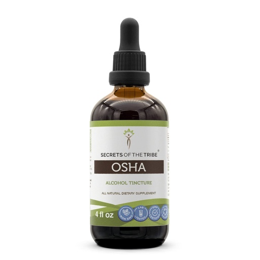 [BRSWGZT4OJ5RGGTA] Secrets of the Tribe OSHA Tincture Alcohol Extract, Responsibly farmed OSHA (Ligusticum porteri) Dried Root 4 OZ