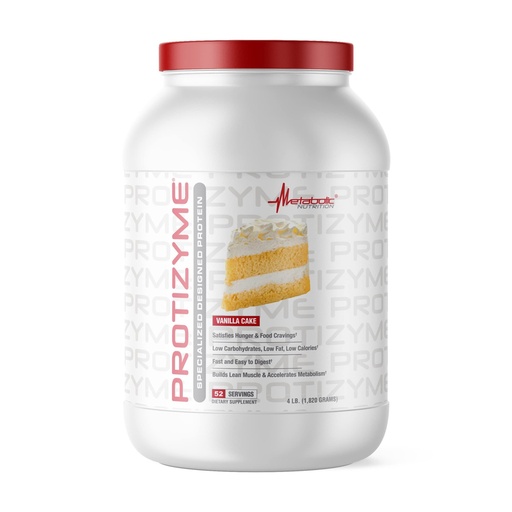 [BRSW2BAZDIOWG23L] Metabolic Nutrition, Protizyme, 100% Whey Protein Powder, High Protein, Low Carb, Low Fat Whey Protein, Digestive Enzymes, 24 Essential Vitamins and Minerals, 4 Pound (52 ser)