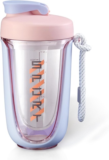 [BRSROCQRCF6B4AIY] tazze shaker per frullati proteici flacone shaker 20 oz proteina, prova debole, il frullatore perfetto per la palestra, bottiglia di pre-allenamento, Coppa Shaker coppe, supplemento di perdita di peso Shakes
