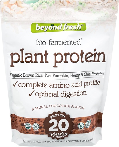 [BRSWGEABOAMBY3YV] Beyond Fresh Plant Protein – Chocolate, Complete Aminoacid Profile, Optimal Digestion, 20grams of Protein, 18 Servings