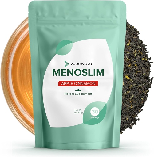 [BRSW2CT6OB5WMC3F] Voomva Menoslim w/ Black Cohsh for Media - Hormone Recember Supples for Women - การบรรเทาสําหรับ Bloating, Hot Flashes, Fatique, Meno-Belly - Apple Cinnamon - 30 ถุงน้ําชา