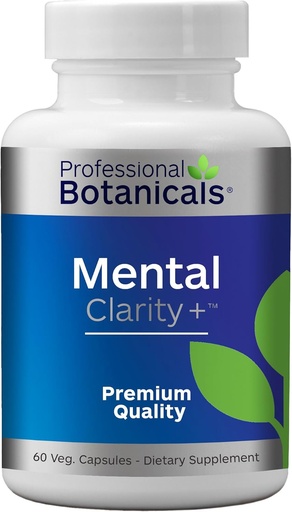 [BRSWIZAPAEMWACY7] Professional Botanicals Mental Clarity, Brain supplement for Focus, Energy, Memory &quot; Clarity - 60 Vegetarian Capsules