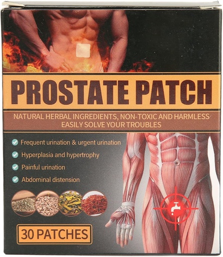[BRSRMHYYOQAWEGQV] Patches de atención de próstata, 30Pcs Desconfort Aliviando Tratamiento de la salud de próstata masculino Patch Patch de la vejiga de la próstata