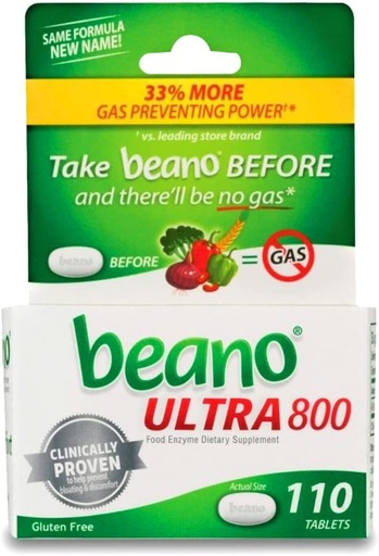 [BRSWGGQNBMNWM2D5] beano174; Food Enzyme Dietary Supplement Tablets - 110ct