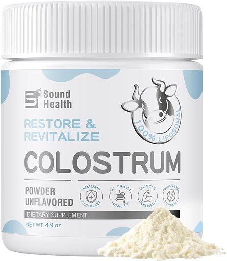 [BRSRAALYDENAOC3P] Colostrum Supplement Powder for Humans - Organic Bovine Colostrum Supplement for Gut Health, Hair Growth, Beauty - Unflavored (73 Servings)
