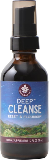 [BRSWKHALB4AB2HL2] WishGarden Herbs Deep Cleanse - Plant-Based Herbal Cleansing Supplement with Organic Milk Thistle Seed & Burdock Root Promotes Organ Cleansing, Supports Liver, Kidney, Lymph & Cellular Health, 2oz