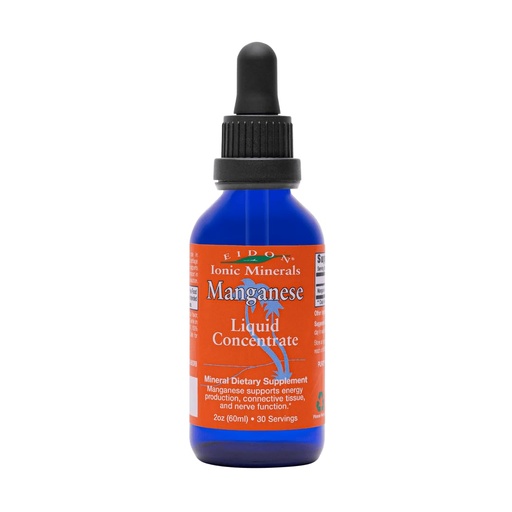 [BRSWGBD6AAHRUC32] Eidon Ionic Minerals Liquid Manganese - Manganese Chloride Drops Supplement, Mineral Drops for Water, Supports Bone and Cartilage Health, Energy and Strength, Proper Digestive Tract Function, 2 oz
