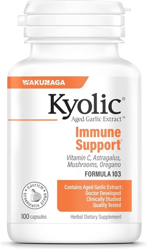 [BRSWIYTYO4GBMFQ3] Kyolic Aged Garlic Extract Formula 103, Immune Support