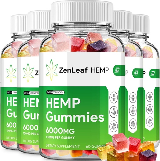 [BRSRAYL4DIPWCALV] Zen Leaf Hemp Gummies - with Hemp Seed Extract ZenLeaf Hemp Gummies Tinnitus Herbal Supplement, Health and Wellness Support, All Natural Zen Leaf Hemp Gummy (5 Pack - 300 Gummies)