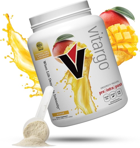 [BRSWG2QHAUNWYETB] Vitargo Carbohydrate Powder | Feed Muscle Glycogen 2X Faster | 4.4 LB Mango Pre Workout & Post Workout Recovery Powder | Carb Supplement for Recovery, Endurance, Gain Muscle Mass