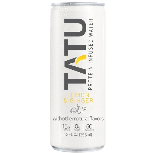 [BRSRMY32CQHAIHQZ] TATU Ready-To-Drink Protein Infuse Water Limon Ginger 24 Pack. 15 qədər whey protein izole, 0 qədər şəkil, yalnız 60 kalori. Limon Ginger və Orange Mango. Gluten Pulsuz, laktaoz pulsuz.