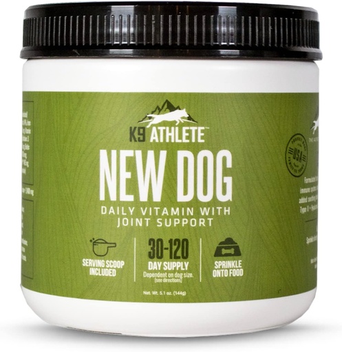 [BRSRMFAOCUAQGCTL] K9 Athlete - New Dog | Dog Joint Supplement & Dog Multivitamin - Puppy & Senior Dog Vitamins - Joint Supplement for Dogs - Multivitamin for Dogs & Dog Joint Health - Vitamins for Dogs