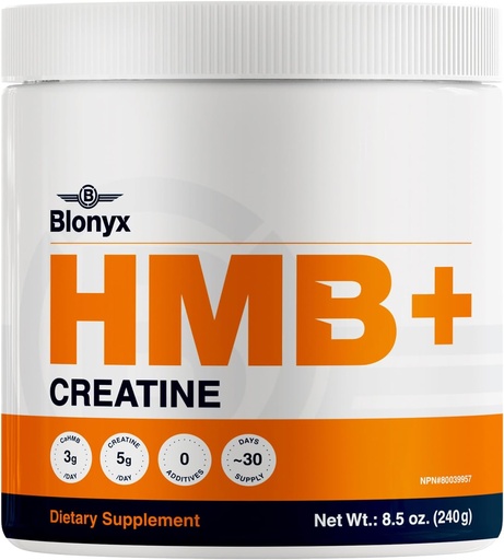 [BRSWKHDZCJYGGC34] HMB + Creatine Supplement - 3g Daily HMB for Enhanced Strength, Power & Recovery, Ideal for High-Intensity Athletes, 30-Day Supply