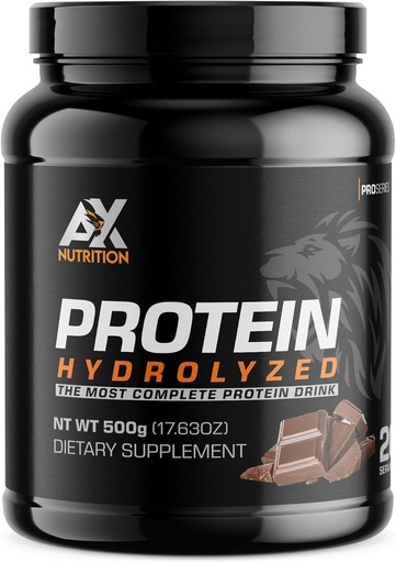 [BRSROGA6ABYBGA32] Hydrolyzed Protein Powder 500g - Chocolate Flavored | Hydrolyzed Collagen Infused with a Vitamin Blend | Support Healthy Muscle Growth and Healthy Immune System Boost