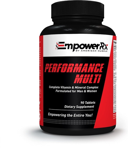 [BRSW2GQ2CR6AMCLF] EmpowerRx Performance Multivitamin for Immune Support, Αυξημένη Ενέργεια, Διατηρήστε την Υγεία των οστών πλούσια με βιταμίνη Β12 και βιταμίνη D - για άνδρες και γυναίκες (60 κάψουλες)