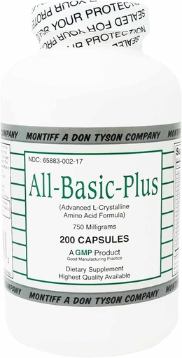 [BRSWIZQNOZYB22DG] Montiff All Basic Plus Advanced Amino Amino Acid Formula 200 cápsulas