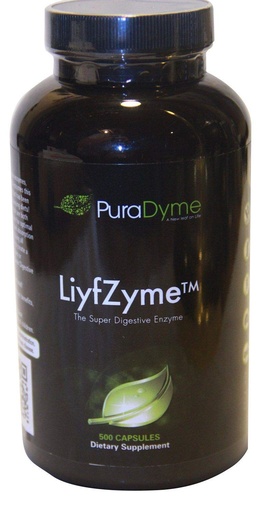 [BRSWIADYBQHRC336] PuraDyme LiyfZyme Plant Based Digestion and Dietary Supplement - 500 Veggie Capsules. by Lou Corona
