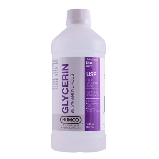 [BRSWIGYCO4BWCADM] Humco 103116001 Glycerin, USP, 16 oz.