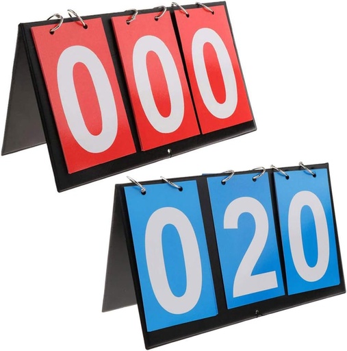 [BRSWGAA3CMHGM2AV] APORO Portable Table Top Scoreboard Flipper, Multi Sports Score Flip Scoreboard