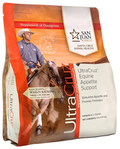 [BRSWGZARCUBBEH32] UltraCruz Equine Appetite Booster Supplement for Horses, 4 lb, Pellet (32 Day Supply)