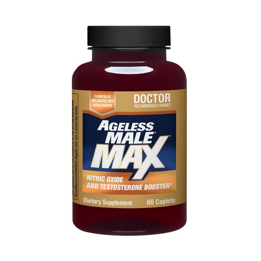 [BRSWGZD3AUCGGCQ6] Ageless Male Max Total Testosterone Booster Supplement for Men, 60 Caplets