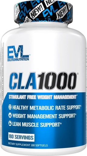 [BRSWKGQRAQIGGC3Y] Conjugated Linoleic Acid CLA Pills - CLA 1000 mg Diyet Pilleri Kilo Vermeyi Desteklemek için Kilo Verme Şişmanları ve Hızlı Metabolism - Stimulant-Free CLA 1000 mg Safflower Based Fat Kaybı Desteği Pills - 180