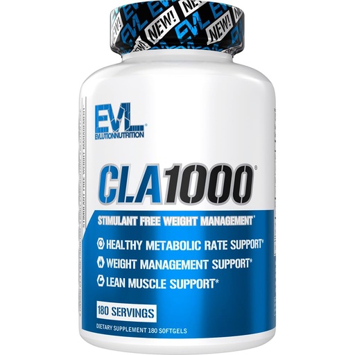 [BRSWKGQRAQIGGC3Y] Conjugated Linoleic Acid CLA Pills - CLA 1000mg Diet Pills to Support Weight Loss Fat Burning Lean Muscle and Faster Metabolism - Stimulant-Free CLA 1000mg Safflower Based Fat Loss Support Pills - 180