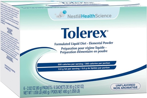 [BRSWIFAHCYPGKCY7] Tolerex-Flavor Unflavored Calories 300 / 300 ml Packaging 2.82 oz Packet - Box of 6