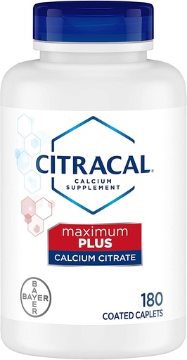 [BRSWKGYIBMIBKDDG] Citracal Calcium Citrate With Vitamin D Coated Caplets 180 Caplets (Pack of 2)