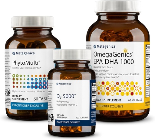 [BRSROAD7CEJQKHL3] Metagenics PhytoMulti sense ferro - 60 taules, OmegaGenics EPA- DHA 1000- 60 Softgels, D3 5000- 12 Softlis