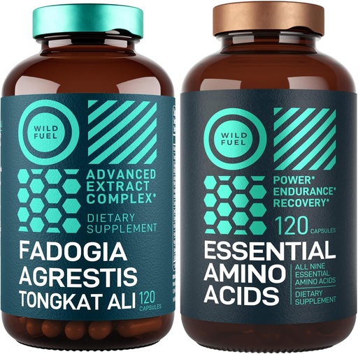 [BRSRAHARBZ7RO3A4] WILD POLTTOAINE Fadogia Tongkat Ali Supplement ja Essential Aminohapot Lihas- ja vahvuustuki