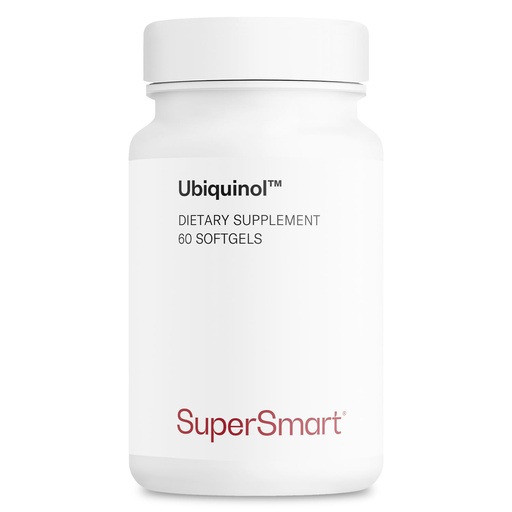 [BRSWIHQZBEMQMADC] Supersmart Ubiquinol 200mg per Day (High Absorption) - Patented Keneka CoQ10 Supplement - Active Form of Coenzyme Q10 | Non-GMO & Gluten Free - 60 Softgels