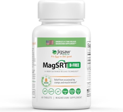 [BRSWKHQGBIGQYA3Y] Jigsaw Health MagSRT (B-Free) → Premium, Organic, Slow Release Magnesium 补充 → Active, Bioblicable Magnesium Malatet 片 → 60 片 → 15 服务
