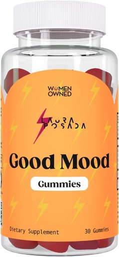 [BRSROGQRC4CR6H3X] Laura Posada Mood Support Gummies Saffron Supplement 30 Count 100% Natural | No Hormones or Chemicals | Cruelty Free | Women Owned Company | Gluten Free | Made in The USA