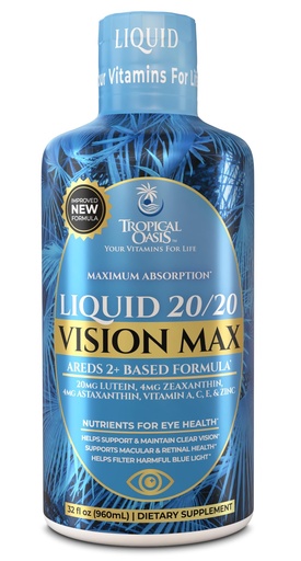 [BRSWGZQOOAJWAE33] Liquid 20/20 Vision - Eye Vitamin Formula w/20mg Lutein, 4mg Zeaxanthin, 4mg Astaxanthin for Vision Support –Max Absorption- Great Taste & No Pills to Swallow– 32 Serv, 32oz
