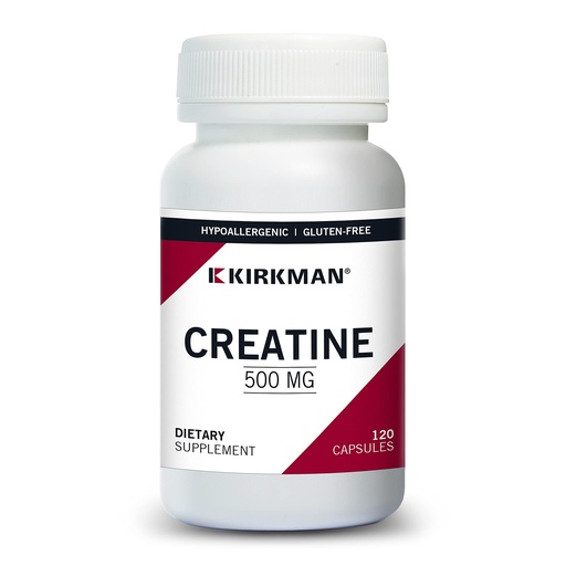 [BRSWIATRA4IR4AY7] Kirkman Creatine 500 mg - Hypoallergenic | 120 Vegetarian Capsules | Amino Acid