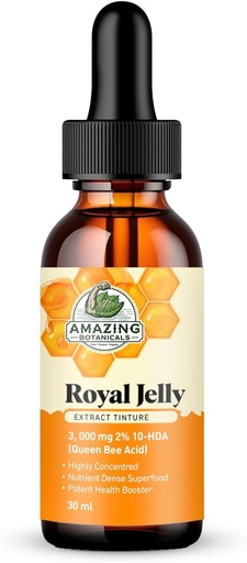 [BRSW22QDBV5QEYDX] Amazing Botanicals Royal Jelly Extract Tincture 3,000 mg