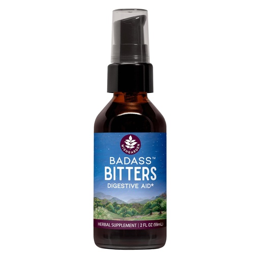 [BRSWGZANBB7BYYI4] WishGarden Herbs Badass Bitters, Organic Digestive Bitters, Gentian Root & Fenugreek, Herbal Formula for Bloating & Digestion, Swedish Bitters Liquid Spray, Gluten-Free, Vegan, 2oz