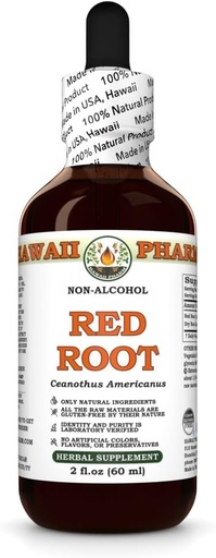 [BRSRAH3QCQJRE2TV] Hawaii Pharm Red rădăcină fără alcool extract, Glicerite pentru inimă și wellness limfomatic, promovează Digestive Comfort, SIDA detoxifiere, Suportă echilibru de curaj și absorbție nutrient - 2 fl.oz