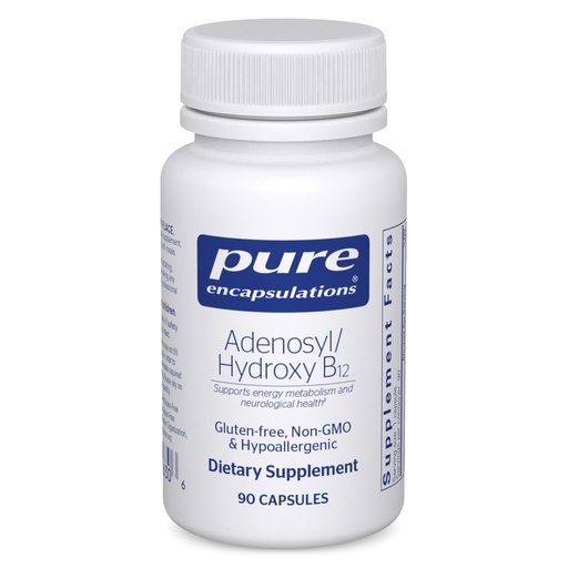 [BRSWKZYIAYIR6DA7] Pure Encapsulations Adenosyl/Hydroxy B12 90's - High-Potency B Vitamin - for Energy Metabolism & Neurological Support* - Brain Support Supplement* - Vegan & Gluten Free - 90 Capsules
