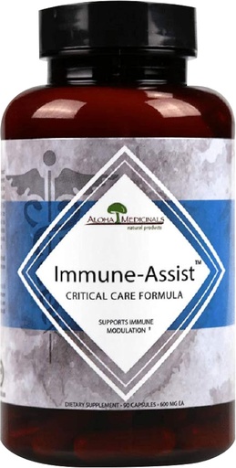 [BRSWIYIZAB6W2DL6] Aloha Medicinals Immune Assist Critical Care Formula, Organic Mushroom Supplement, Immune Support Supplement with 7 Mushroom Extracts, Pack of 1, 90 Capsules Each