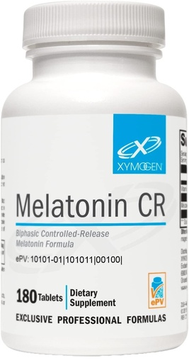 [BRSRMGDYAB7GCYD4] XYMOGEN Melatonin CR - 5mg Melatonin Extended Release Tablets - Sleep Cycle & Circadian Rhythm Support - Vegetarian, Dairy-Free & Non-GMO - 180 Tablets