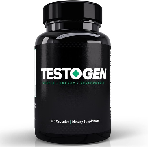 [BRSW2EACOEOQIELO] Testogen Booster pentru barbati - Natural Barbat Vitality Supliment pentru a combate nivelurile de energie scazuta, Lupta Oboseală, suport de control al greutatii, crestere musculara & Focus - 3-Month de aprovizionare