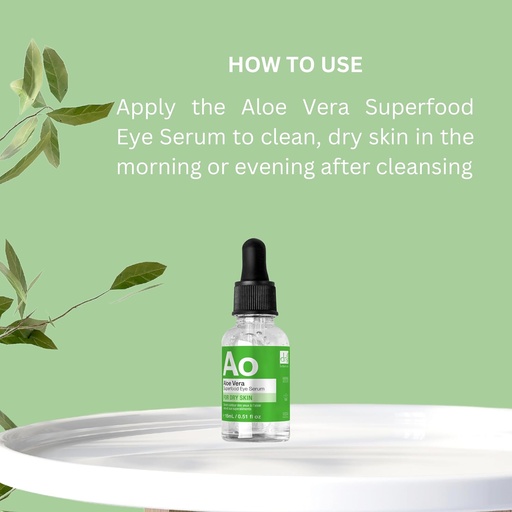 [BRSRO2YEDENGECDK] Dr Botanicals Aloe Vera Eye Serum | Eye Serum for Dark Circles and Puffiness - Hydrating and Soothing Formula for Plump - Reduce Puffiness and Fine Lines | Under Eye Serum | 0.15 fl oz