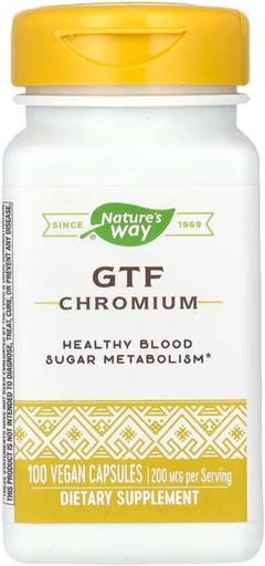 [BRSWIYTYO4AGC2TI] Nature's Way - Gtf Chromium, 200 mcg, 100 capsules