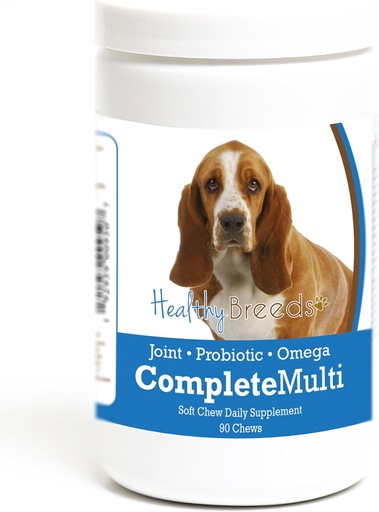 [BRSWGEICCNYAI3LA] Sani Razze Basset Hound Tutto in un Multivitamin Soft Chew 90 Conte