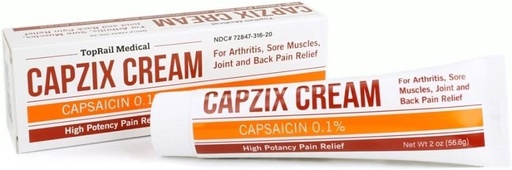 [BRSWYAYBOICAIYAZ] for Pain Relief 2 OZ Capsaicin .1% High Potency/ Maximum Strength