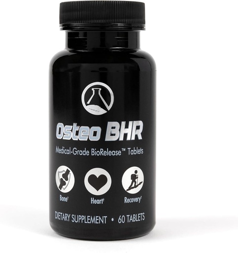 [BRSROYYBCMIRSC3V] Osteo BHR - 60 Ct Knochenreparatur Ergänzung w Ipriflavone, Calcium, Magnesium, Boron, Vitamin K2 & D3 für Knochen Gesundheit & Erholung. Optimale Calcium-Utilisation für gesunde Herz und Arterien.