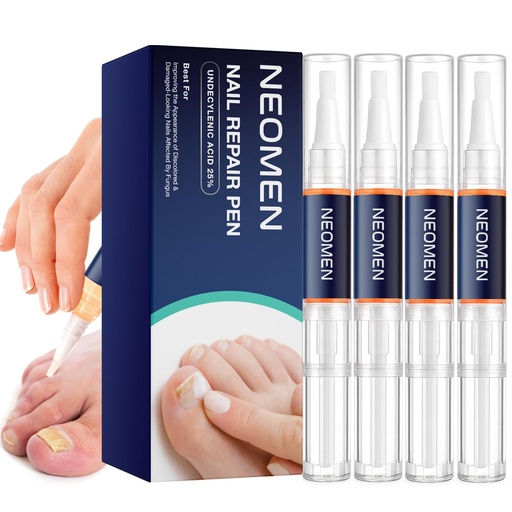[BRSREYD3CQORSCQ3] Nail Fungus Pen for Toenails & Fingernails, Daily Nail Appearance Care - 4 Count