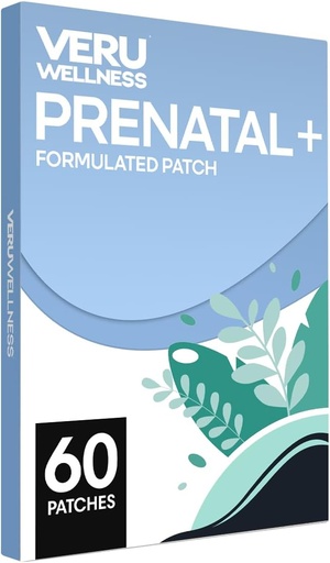 [BRSRAZT2OEFRMYDP] Veru Wellness Prenatal Plus Daily - Essential Multi Prenatal Folate, Calcium, Magnesium - Self Adhesive Patch (60 Patch)